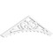 Ekena Millwork Pitch Genova Architectural Grade PVC Gable Pediment, 48"W x 12"H x 1"P (6/12) GPP048X012X100GEN - alternate 1